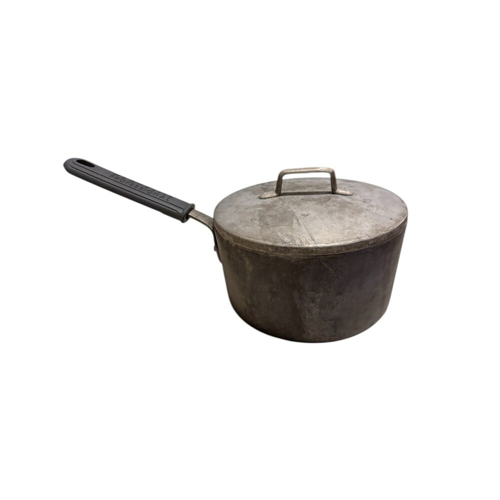 Magnalite Vintage Industrial Kitchen 3Qt Saucepan Pot Lid USA
